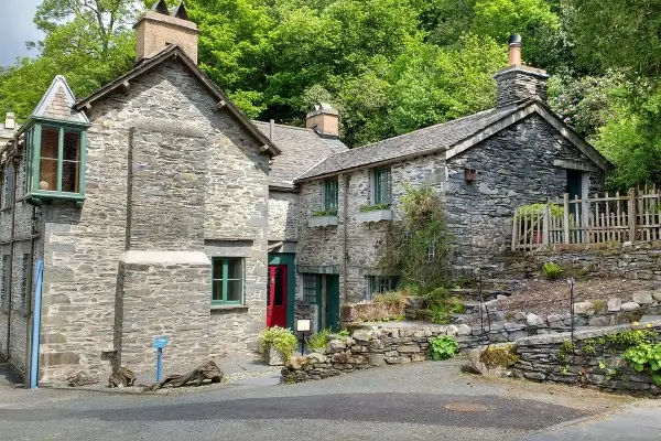 Stone cottages in Coniston
